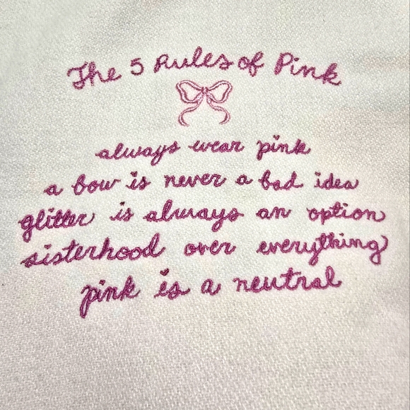 PINK X LOVESHACKFANCY Reissued Boyfriend Varsity Jacket. Size M. LIMITED EDITION - Picture 5 of 11